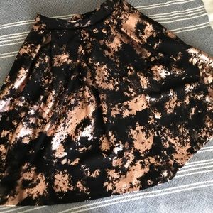 Black and Rose Gold Madison Skirt